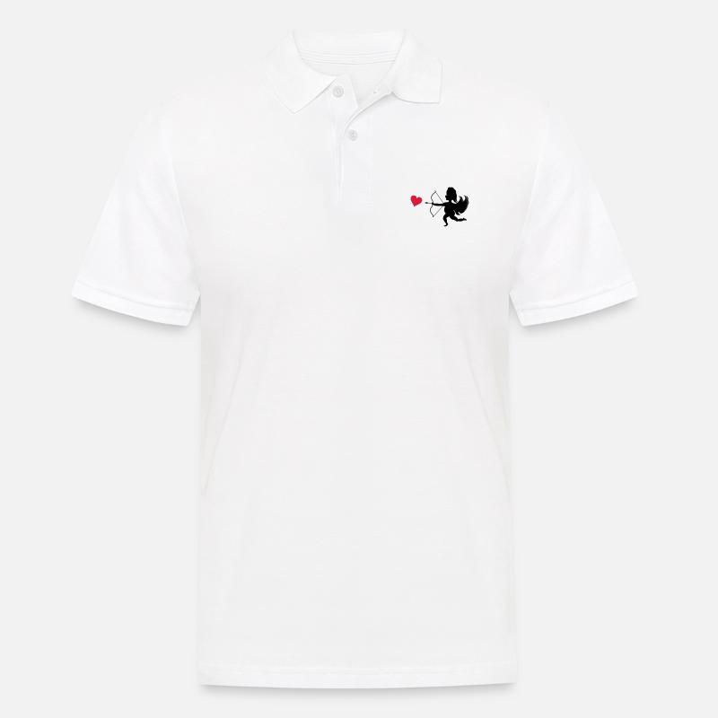amor engel 02 - Männer Poloshirt - Weiß