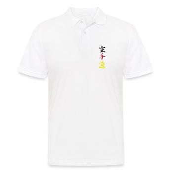karate germany - Männer Poloshirt - Weiß - Vorne - Kai (181cm)
