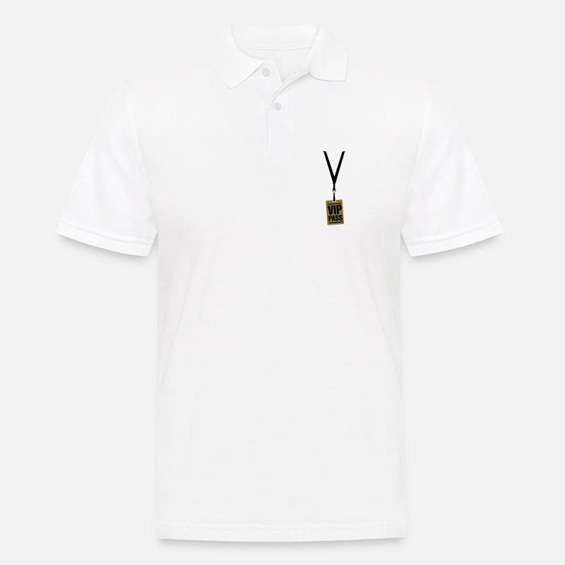 VIP Pass - Männer Poloshirt - Weiß