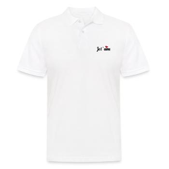 Je t 'aime - Men's Polo Shirt - white - Front - Kai (181cm)