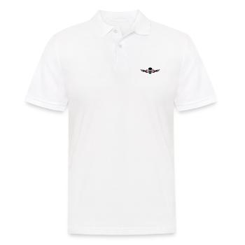 dead death head skull go - Men's Polo Shirt - white - Front - Kai (181cm)