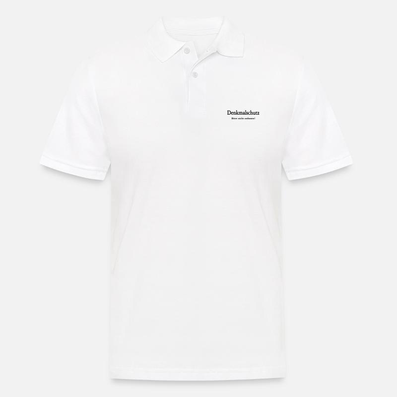 Denkmalschutz - Männer Poloshirt - Weiß