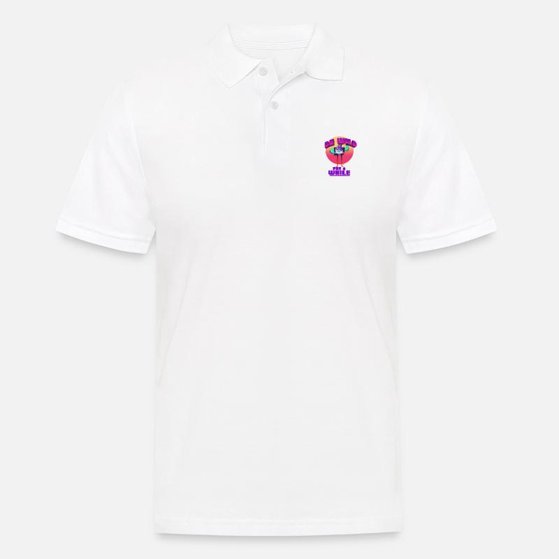 Dreh durch - Männer Poloshirt - Weiß