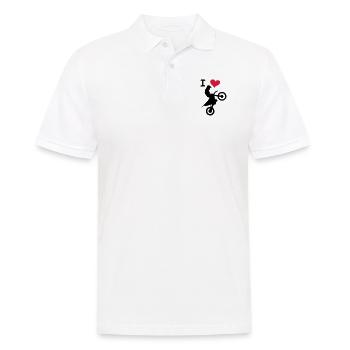 love jump - Männer Poloshirt - Weiß - Vorne - Kai (181cm)