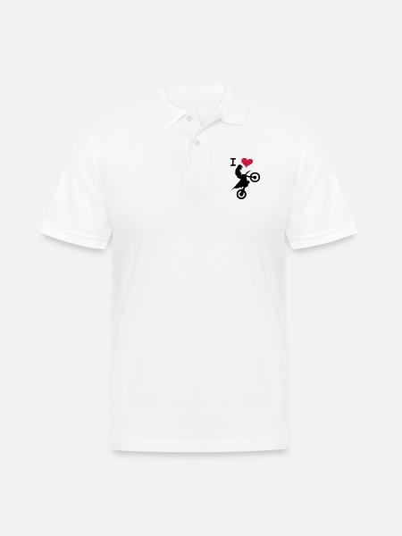 love jump - Männer Poloshirt - Weiß