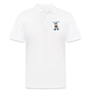 Bratzn weg! - Männer Poloshirt - Weiß - Vorne - Kai (181cm)