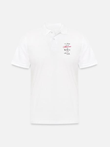 maman et maitresse - Polo Homme - blanc
