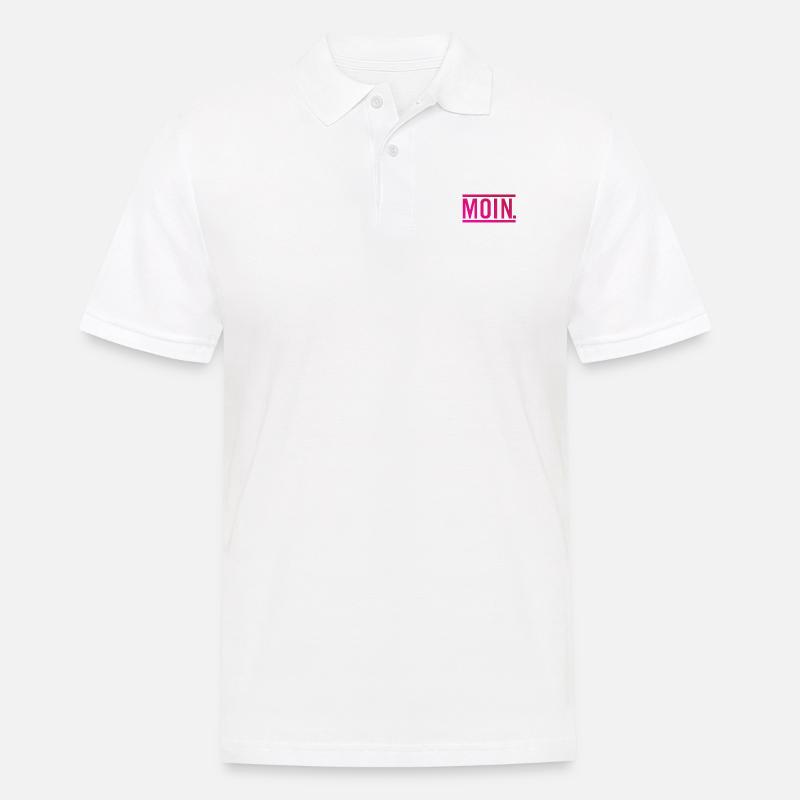 MOIN. - Männer Poloshirt - Weiß