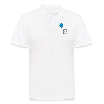 Hérisson avec ballon - Polo Homme - blanc - Devant - Kai (181cm)