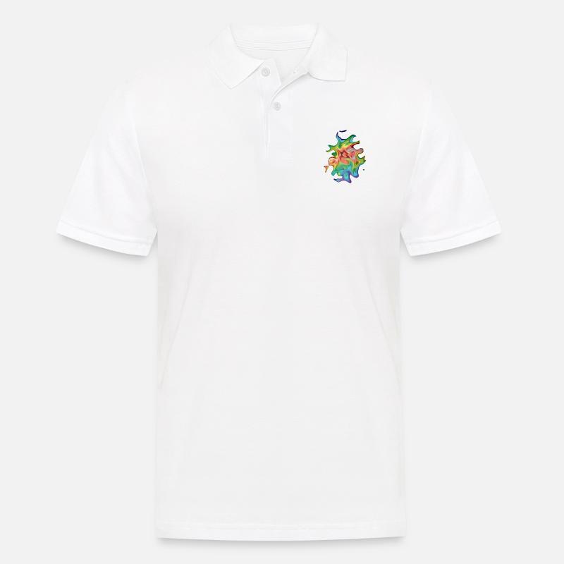 Psychedelisches Ei #2 - Männer Poloshirt - Weiß