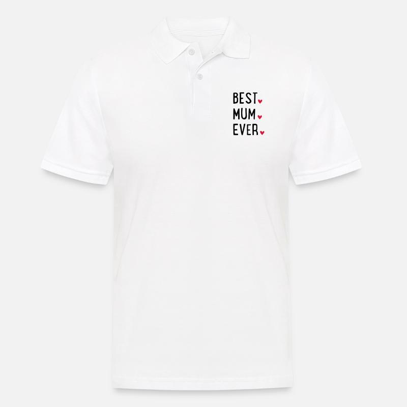 Beste Mama - Männer Poloshirt - Weiß