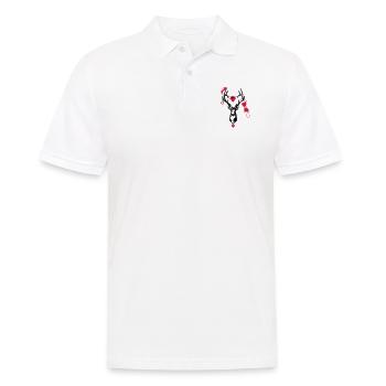 Wiesn Hirsch / / Junggesellenabschied - Männer Poloshirt - Weiß - Vorne - Kai (181cm)