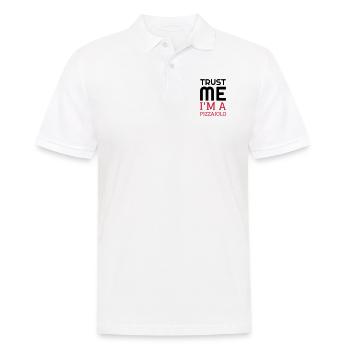 pizza / pizzaiolo / chef / italie / pizzaiola - Polo Homme - blanc - Devant - Kai (181cm)