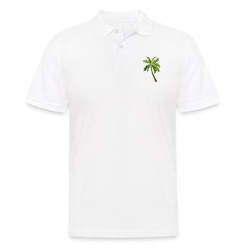 Palmen Baum Palmen - Männer Poloshirt - Weiß - Vorne - Kai (181cm)