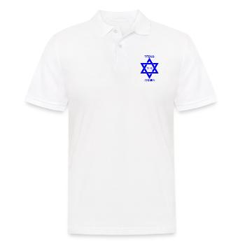 Stolzer Jude - Männer Poloshirt - Weiß - Vorne - Kai (181cm)