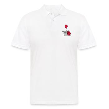 Cute balloon snail - Men's Polo Shirt - white - Front - Kai (181cm)