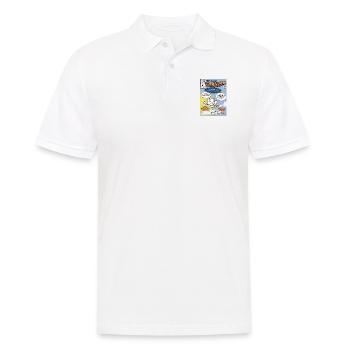 Der erstaunliche Hummingbear #1 - Männer Poloshirt - Weiß - Vorne - Kai (181cm)