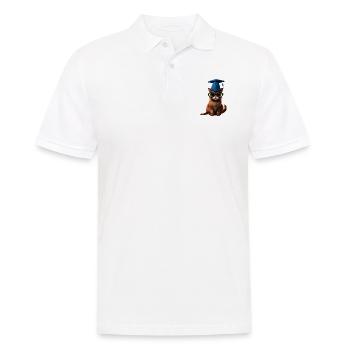 Bachelor School Leaving Certificate Cat Studies Graduate - Men's Polo Shirt - white - Front - Kai (181cm)