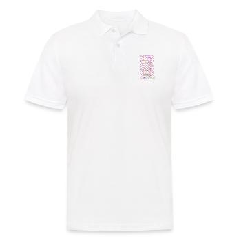 Buntes Muster - Männer Poloshirt - Weiß - Vorne - Kai (181cm)