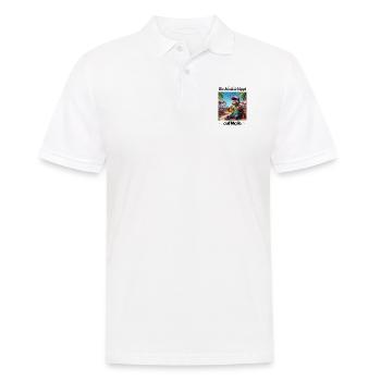Malle Anmeise auf Malle - Männer Poloshirt - Weiß - Vorne - Kai (181cm)
