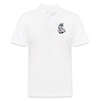 Bande dessinée Licorne - Polo Homme - blanc - Devant - Kai (181cm)