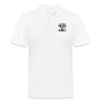 Je suis un mec simple cafe tracteur l'apéro - Polo Homme - blanc - Devant - Kai (181cm)