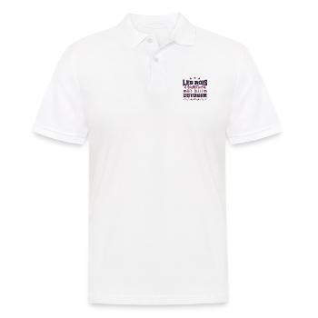 Les Rois D’halloween sont nés en octobre - Polo Homme - blanc - Devant - Kai (181cm)