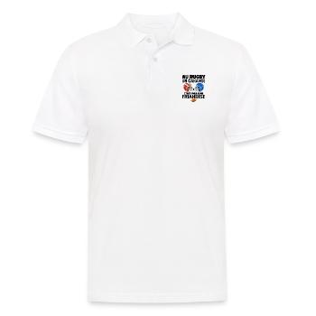 Au Rugby Un Caramel C'est Pas Une Friandise, rugby - Polo Homme - blanc - Devant - Kai (181cm)