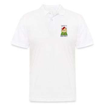 Merry christmas happy holidays gift - Männer Poloshirt - Weiß - Vorne - Kai (181cm)