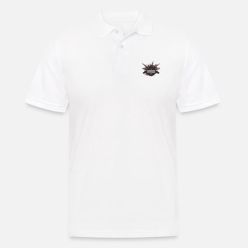 Warzone Veteran COD - Männer Poloshirt - Weiß