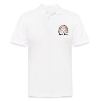 Reiseleiter Rainbow Leopard Funny Tour Guide Geschenk - Männer Poloshirt - Weiß - Vorne - Kai (181cm)