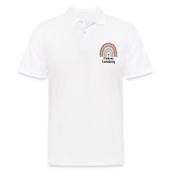Secrétaire médical Rainbow Leopard Drôle cadeau - Polo Homme - blanc - Devant - Kai (181cm)