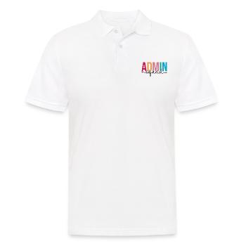 Admin Squad Administrative Assistant Admin Team - Men's Polo Shirt - white - Front - Kai (181cm)