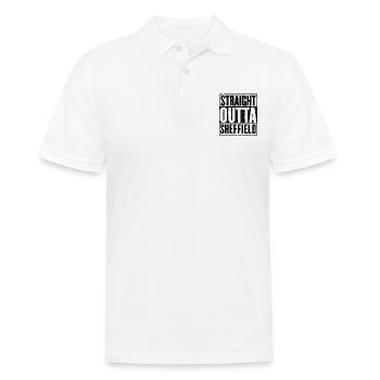 Direkt Outta Sheffield - Männer Poloshirt - Weiß - Vorne - Kai (181cm)