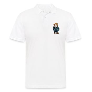 Hamster Funny Winter - Men's Polo Shirt - white - Front - Kai (181cm)