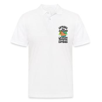 Capybara rongeur Capybara sont une citation impressionnante - Polo Homme - blanc - Devant - Kai (181cm)