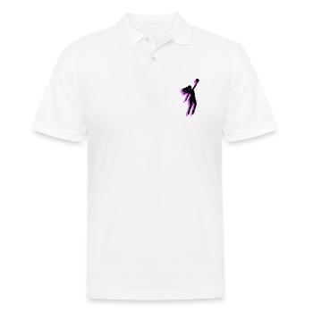 Volleyball Spielerin Symbol - Männer Poloshirt - Weiß - Vorne - Kai (181cm)