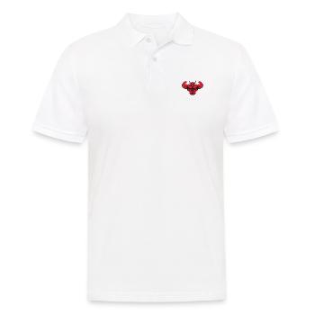 Stier - Männer Poloshirt - Weiß - Vorne - Kai (181cm)