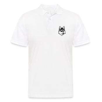 Husky Dog Wolf - Men's Polo Shirt - white - Front - Kai (181cm)