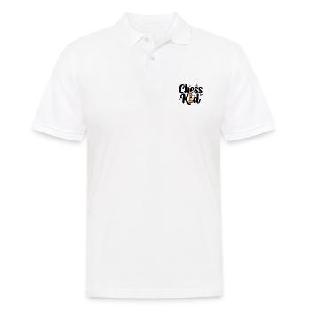 Enfant d’échecs passion pour les joueurs d’échecs et - Polo Homme - blanc - Devant - Kai (181cm)