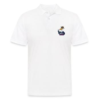 Party Pelican Mit Cool Buzz Flasche Und - Männer Poloshirt - Weiß - Vorne - Kai (181cm)