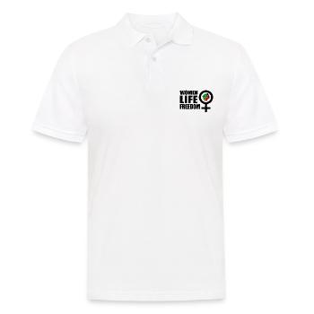 Women life freedom - Männer Poloshirt - Weiß - Vorne - Kai (181cm)