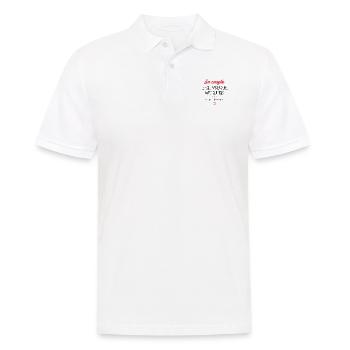 Cadeau en couple je sais pas encore avec qui - Polo Homme - blanc - Devant - Kai (181cm)
