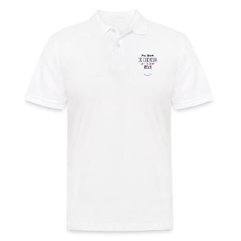 Pas Besoin de Cheveux avec ce corps de rêve - Polo Homme - blanc - Devant - Kai (181cm)