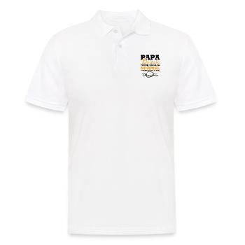Papa bricolo comme un papa normal - Polo Homme - blanc - Devant - Kai (181cm)