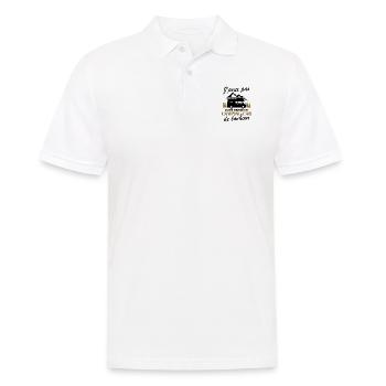Je me barre en camping-car Humour Cadeau - Polo Homme - blanc - Devant - Kai (181cm)
