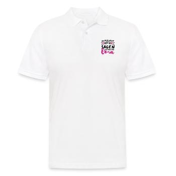Ich muss nicht nein sagen Ich bin die Oma - Männer Poloshirt - Weiß - Vorne - Kai (181cm)