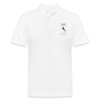 Taucher Shirt · Flossen Luft · Feucht Geschenk - Männer Poloshirt - Weiß - Vorne - Kai (181cm)
