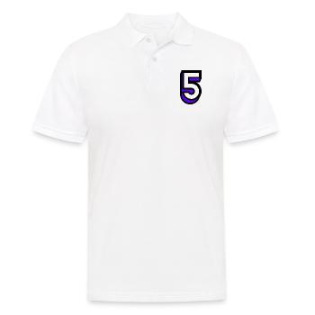 5. 5 JAHRE. 5-JÄHRIGES JUBILÄUM. GEBURTSTAG 5 JAHRE. 5 - Männer Poloshirt - Weiß - Vorne - Kai (181cm)