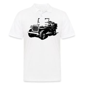 AVM Jeep 4x4 - VECTOR - MULTICOLOR DESIGN - Men's Polo Shirt - white - Front - Kai (181cm)